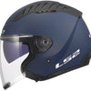 Ls2 Jethelm Of600 Copter II Solider Helm Of600 Copter I Marineblau Matt Gr. l