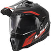 Ls2 Enduro-Helm MX701 Explorer Hexa Helm MX701 Explorer Hex mattschwarz rot grau