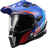 Ls2 Enduro-Helm MX701 Explorer Hexa Helm MX701 Explorer Hexa weiß blau rot m