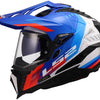 Ls2 Enduro-Helm MX701 Explorer Hexa Helm MX701 Explorer Hexa weiß blau rot l