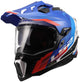 Ls2 Enduro-Helm MX701 Explorer Hexa Helm MX701 Explorer Hexa weiß blau rot l