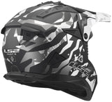 Ls2 Motocross-Helm MX708 Fast II Grotesk Helm MX708 Fast II Grotesque mattschwarz grau - afbeelding 1