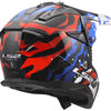 Ls2 Motocross-Helm MX708 Fast II Grotesk Helm MX708 Fast II Grotesque Weiß Bl Rot XS