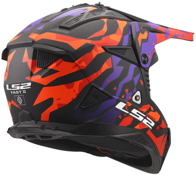 Ls2 Motocross-Helm MX708 Fast II Grotesque Helm MX708 Fast II Grotesque Lila oder. Matt