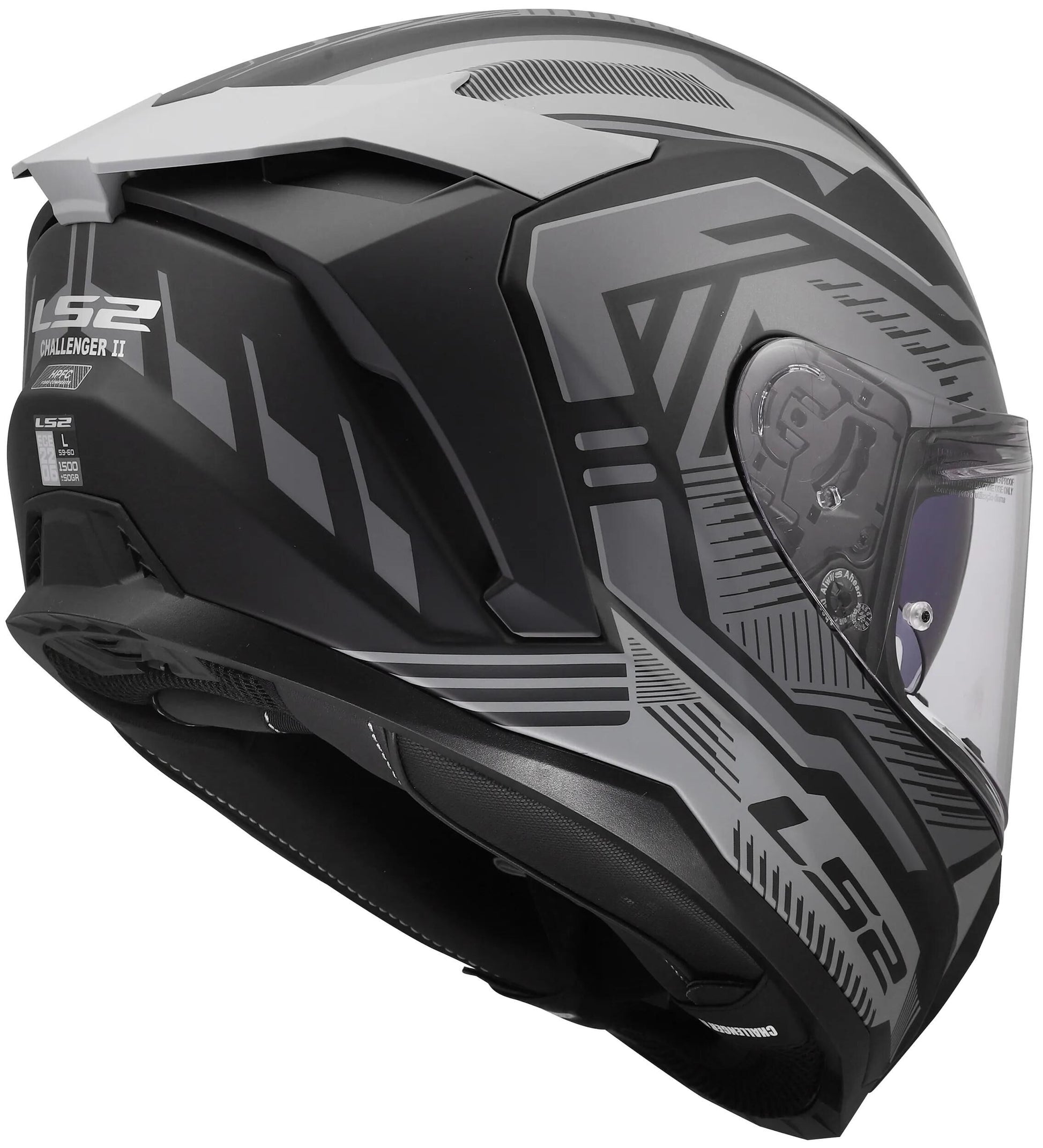 Ls2 Integralhelm FF817 Challenger II Dravix Helm FF817 Challenge II Dravix mattgrau l