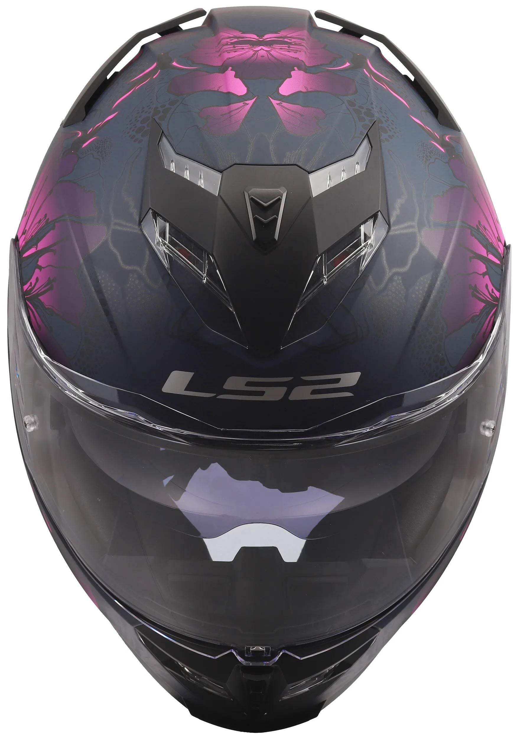 Ls2 Integralhelm FF818 Storm III Burst Helm FF818 Storm II Brushes Mattschwarz Pink L