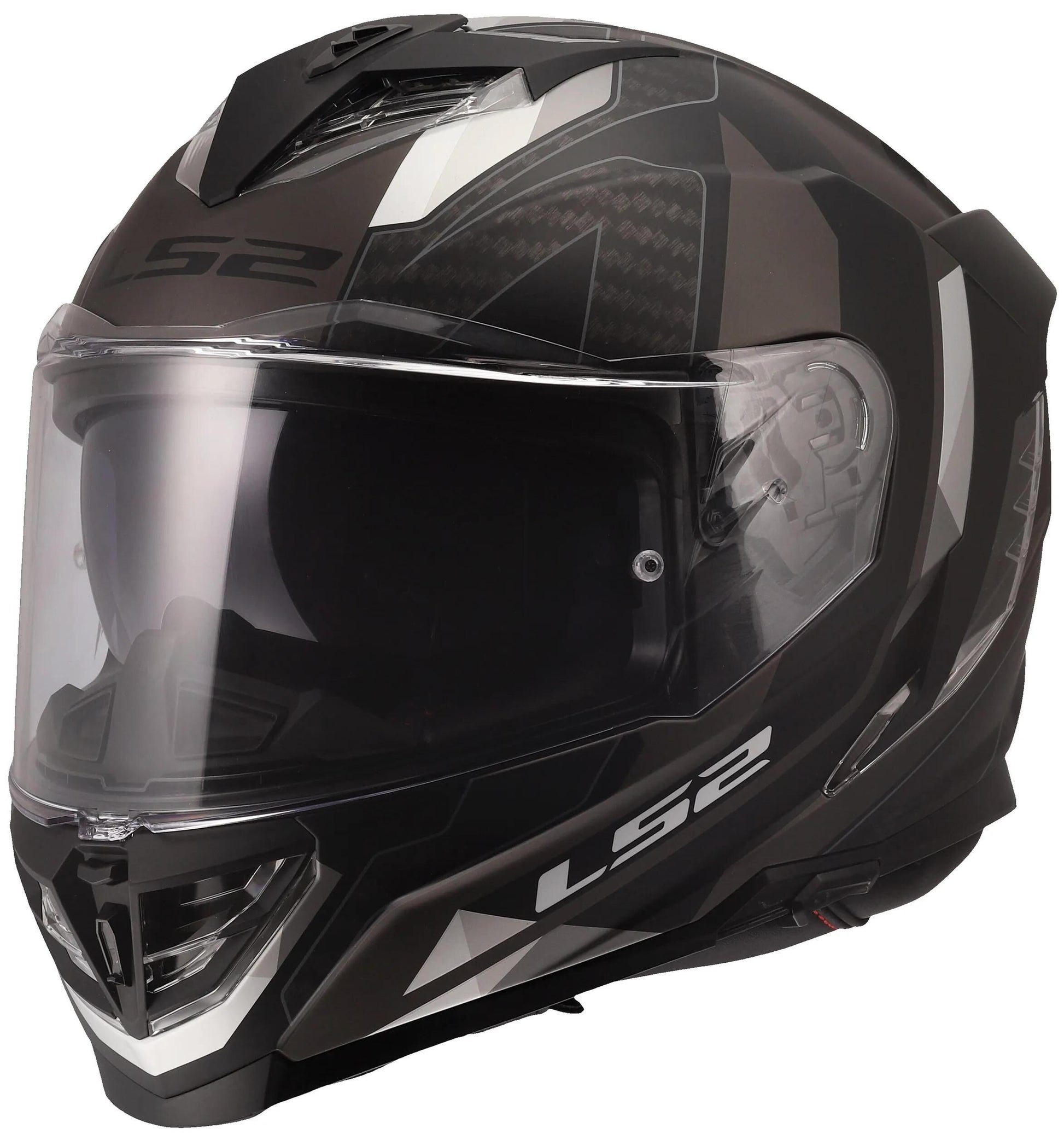 LS2 Integralhelm FF818 Storm III sportlicher Helm FF818 Storm II sportlich mattschwarz grau s