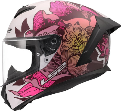 Ls2 Integralhelm FF820 Rapid III Poppies Helme FF820 Rapid i Poppies II weiß rosa xxs