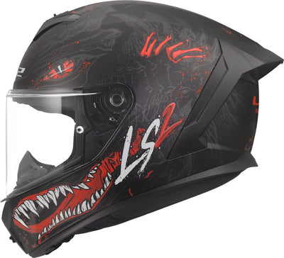 Ls2 Integralhelm FF820 Rapid III Kaiju II Helme FF820 Rapid I Kaiju II Schwarz Rot Weiß