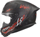 Ls2 Integralhelm FF820 Rapid III Kaiju II Helme FF820 Rapid I Kaiju II Schwarz Rot Weiß