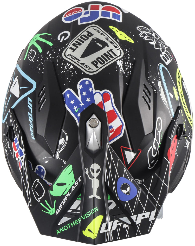 UFO Plast Sheratan Jethelm Helm Sheratan XS matte Grafik