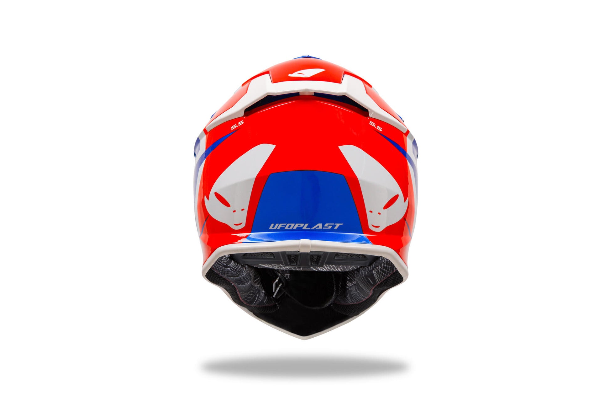 Ufo Plast Motocross Helm Intrepid Helm Interpid XL Blau Rot