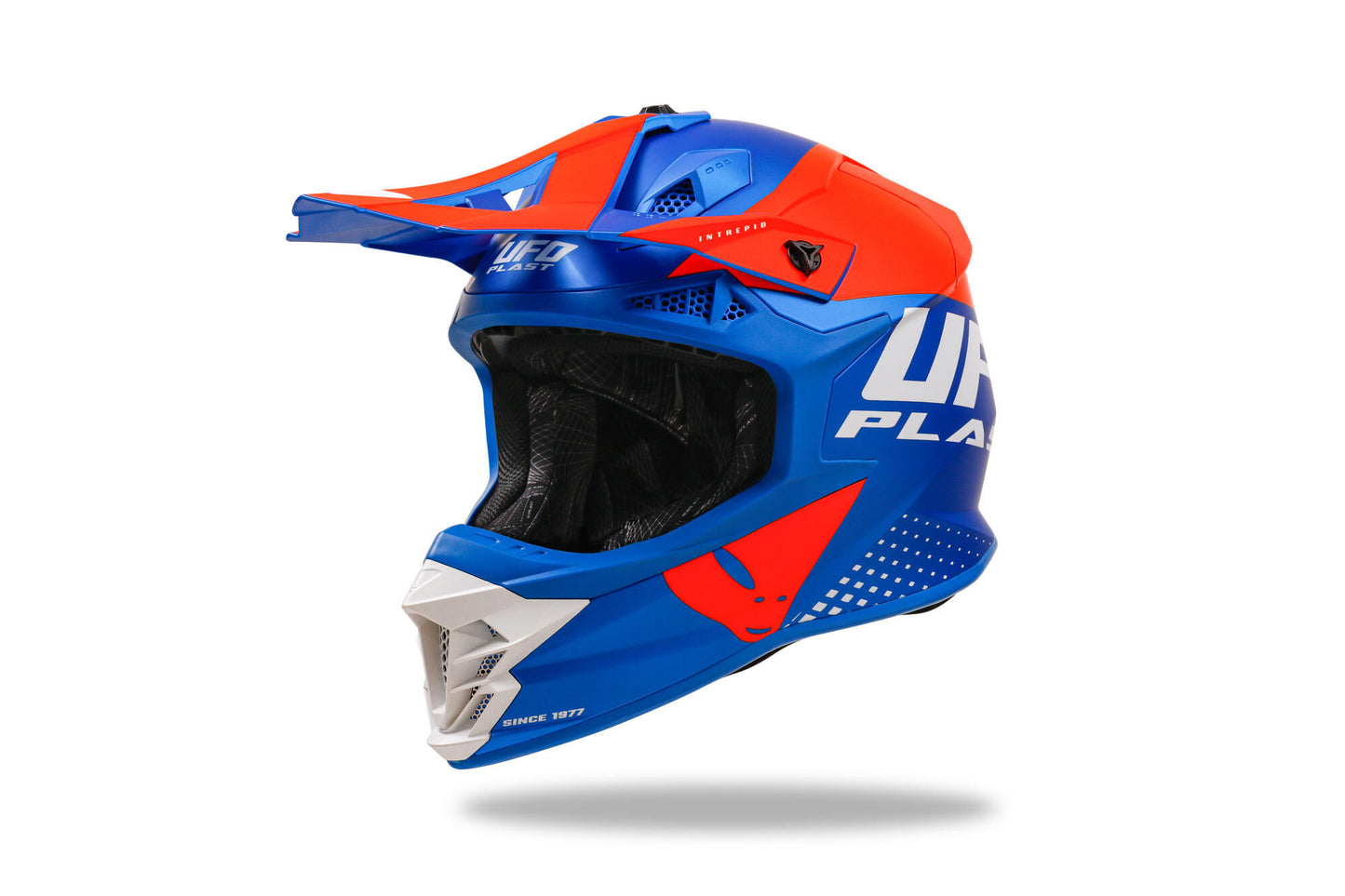 Ufo Plast Motocross-Helm Intrepid Helm Interpid S Blau Orange