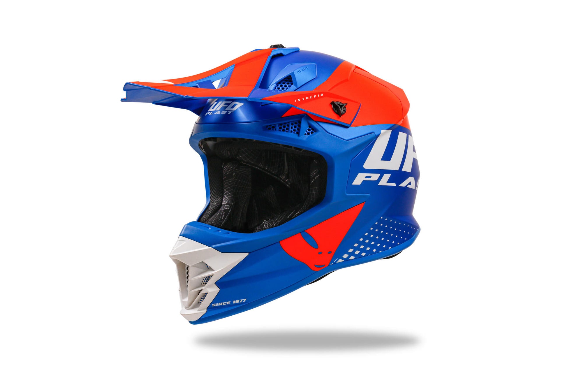 Ufo Plast Motocross-Helm Intrepid Helm Interpid S Blau Orange