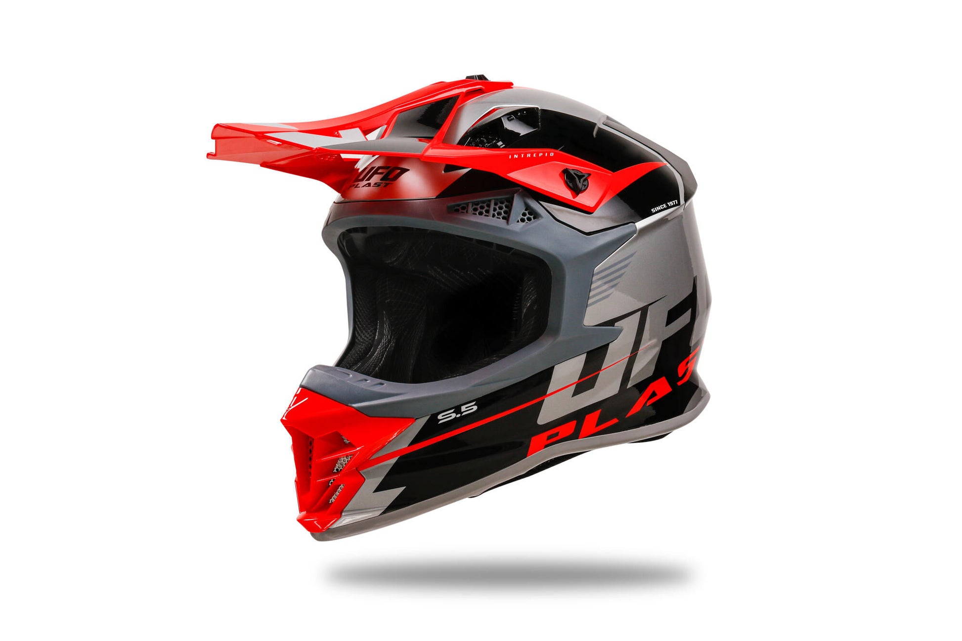 UFO Plast Crosshelm Intrepid Helm Interpid S grau