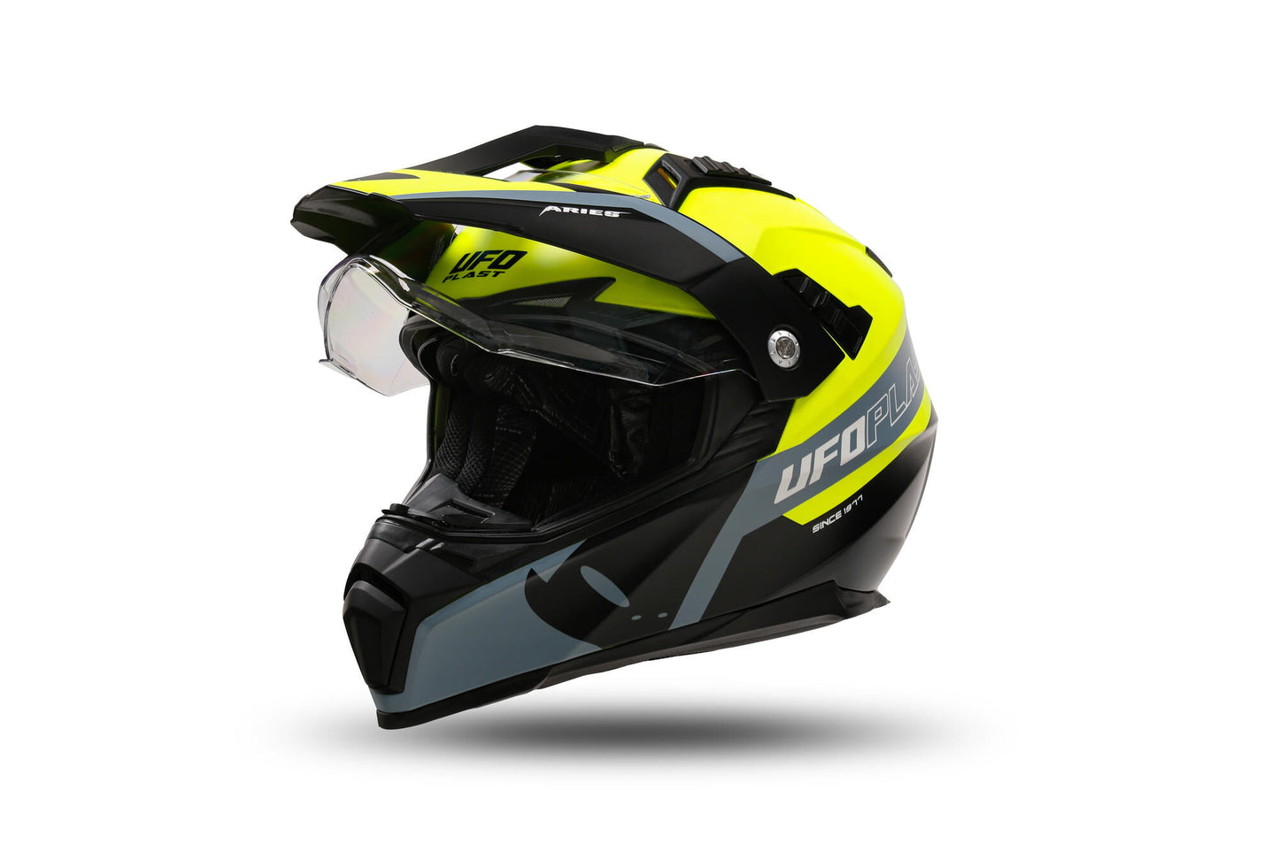 Ufo Plast Enduro Helm Aries Helm Aries L gelb schwarz