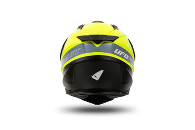 Ufo Plast Enduro Helm Aries Helm Aries S gelb schwarz