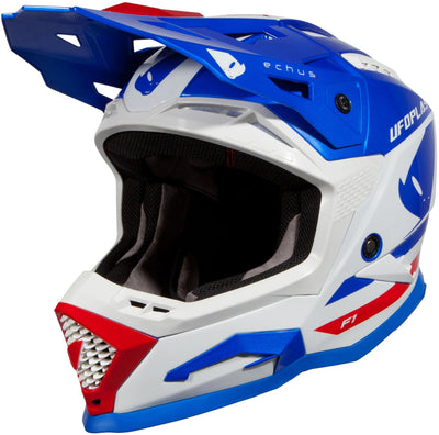 Ufo Plast Motocross-Helm Echus Helm Echus L blau weiß rot