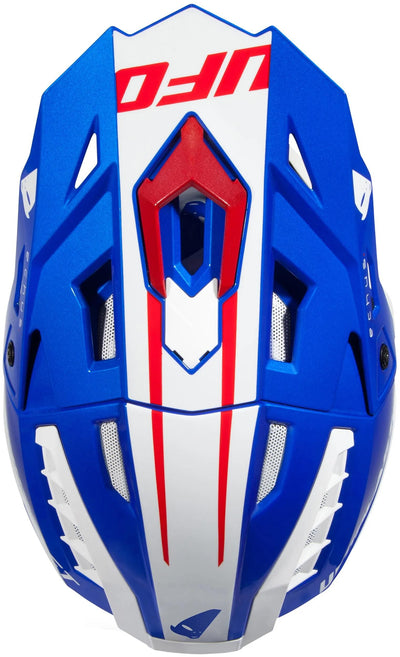 Ufo Plast Motocross-Helm Echus Helm Echus XS blau weiß rot