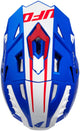 Ufo Plast Motocross-Helm Echus Helm Echus XS blau weiß rot