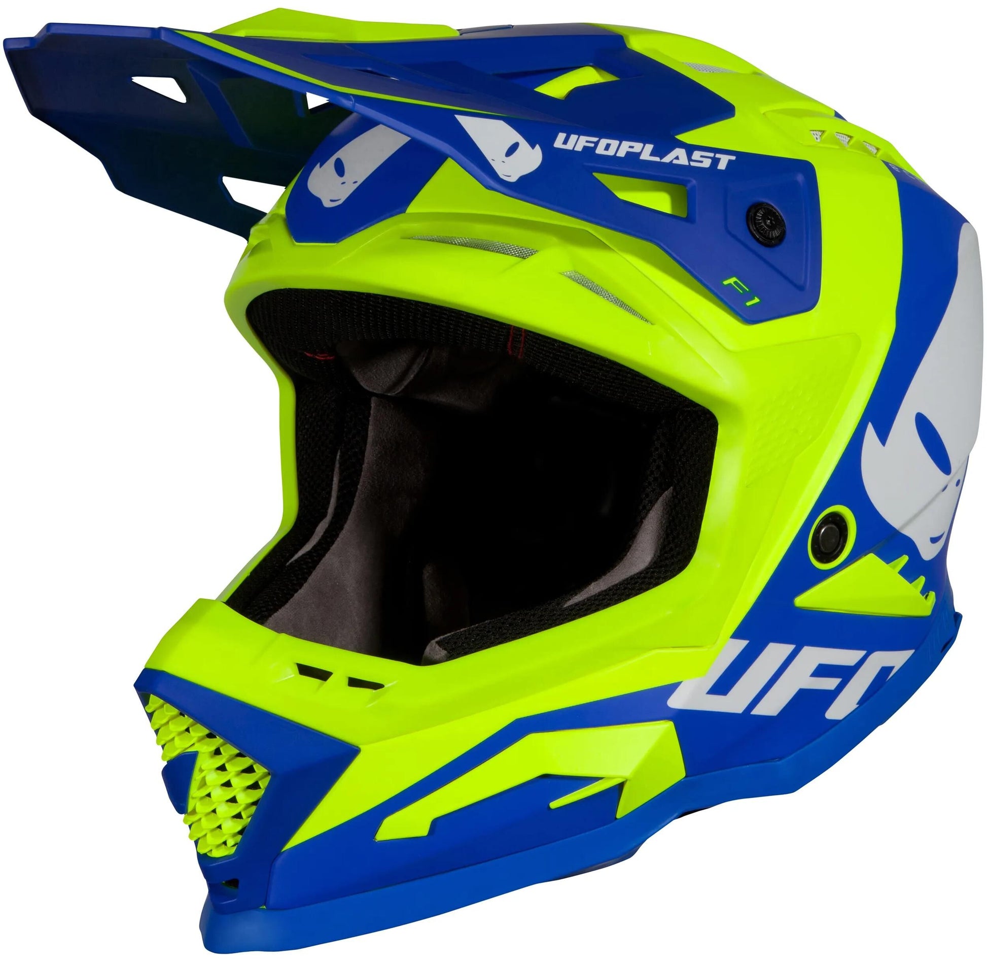 Ufo Plast Motocross-Helm Echus Helm Echus M blau gelb. Matt