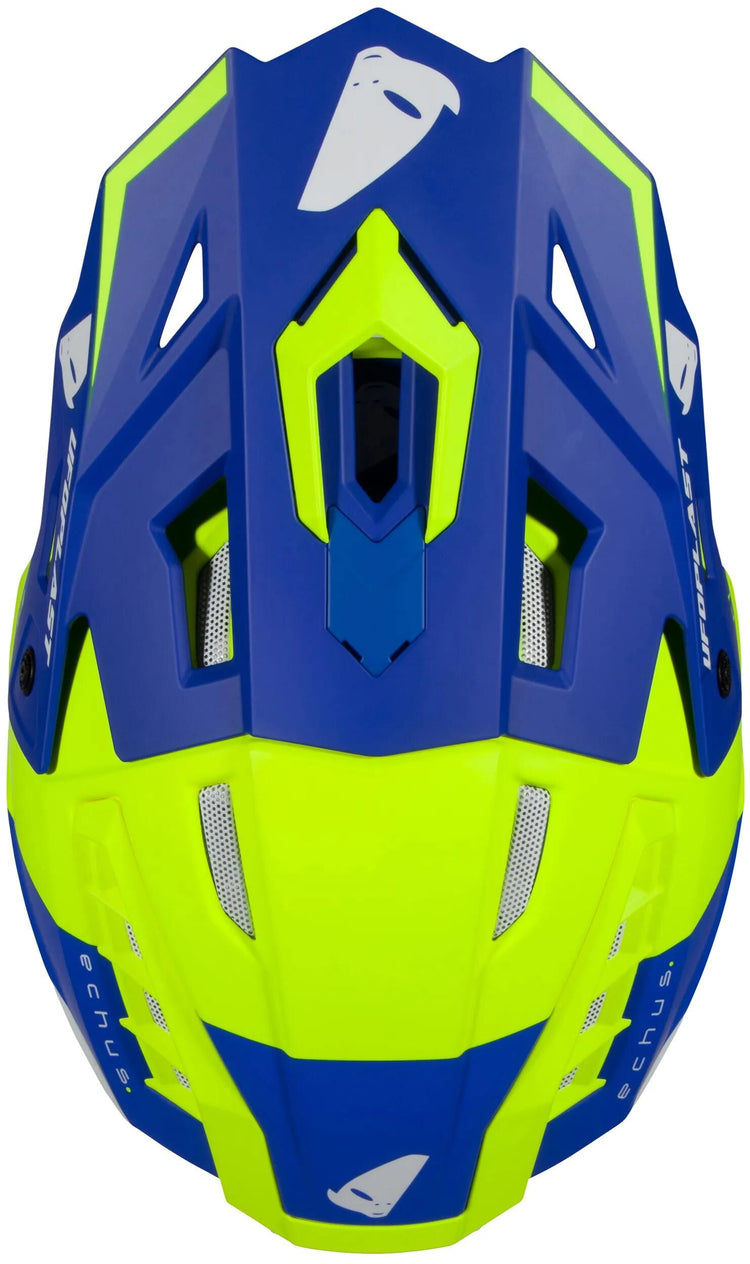 Ufo Plast Motocross-Helm Echus Helm Echus M blau gelb. Matt