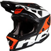 Ufo Plast Motocross-Helm Echus Helm Echus m bl. Orangeweiß matt