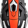 Ufo Plast Motocross-Helm Echus Helm Echus m bl. Orangeweiß matt