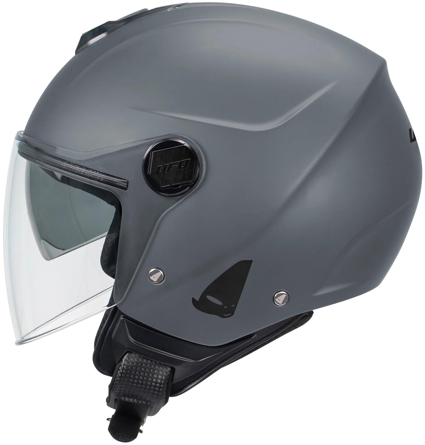 UFO Plast Jethelm Nixie Helm UFO Nixie Jet Grey Gr. m