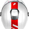 UFO Plast Jet Helm Nixie Helm UFO Nixie Jet weiß rot Gr. l