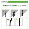 Oxford Snelbinders Atlas G-Hak Atlas G-Hook 26 mm x 1,2 m schwarzes Paar