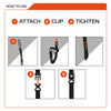 Oxford Snelbinders Atlas Clip. Atlas B-Clip 26 mm x 1,2 m graues Paar
