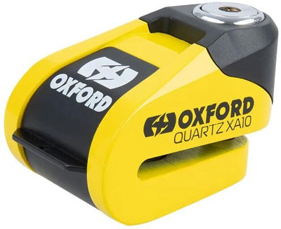 Oxford Bremsscheibenschloss Quarz XA Rotorschlösser Gelb Schwarz Alarm