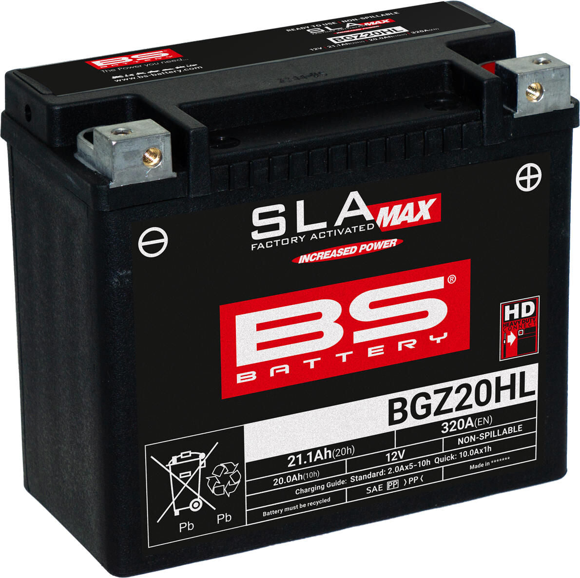 BS-Batterie Batterie BGZ20HL BS SLA-Max HD