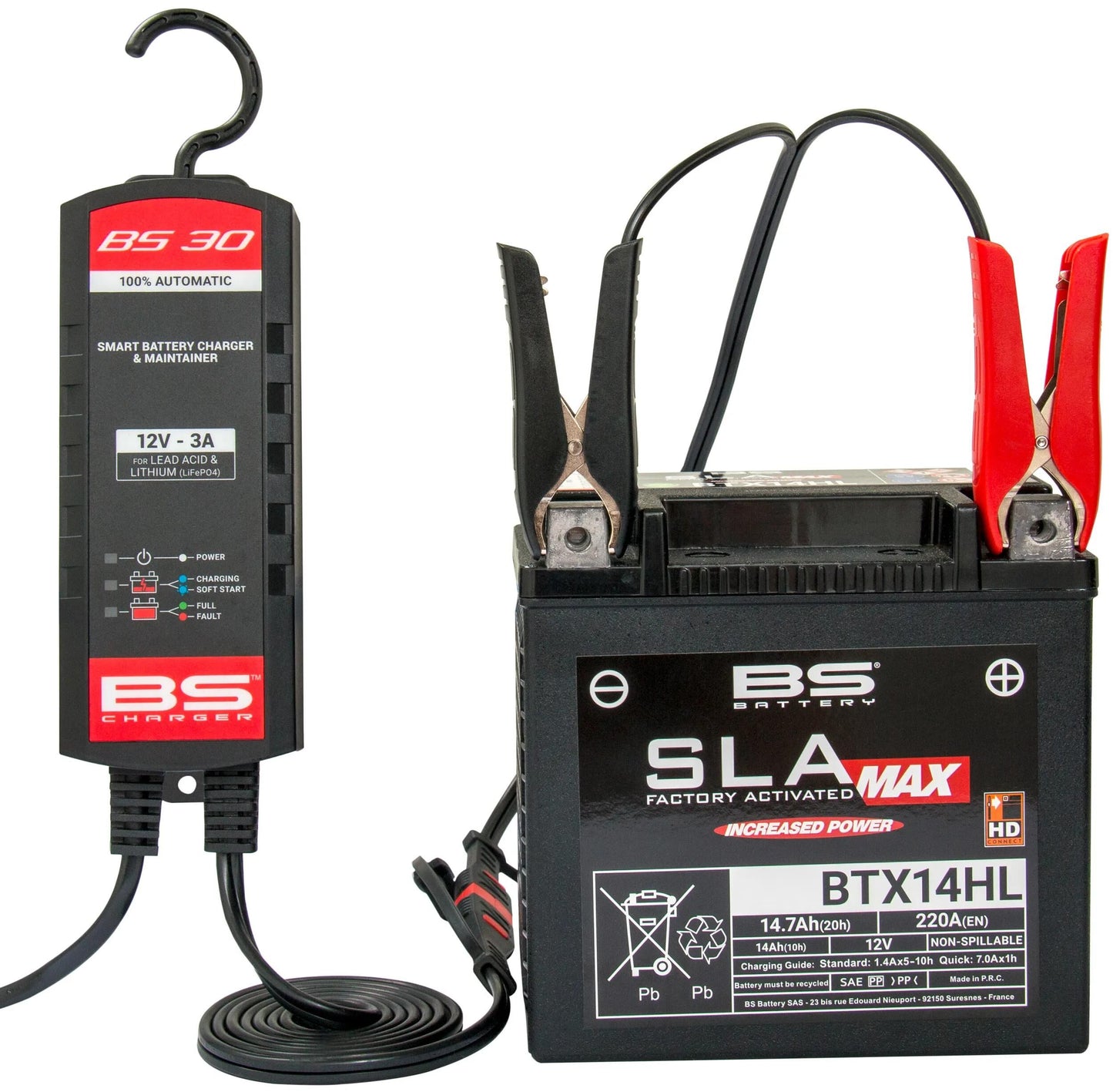 BS-Batterieladegerät BS30, BS-Ladung +Lithium 3.0a