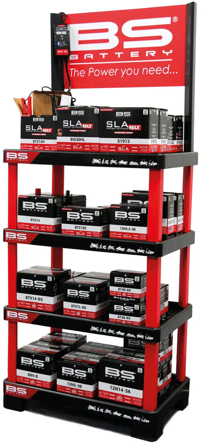 BS -Batterieverkaufsregal