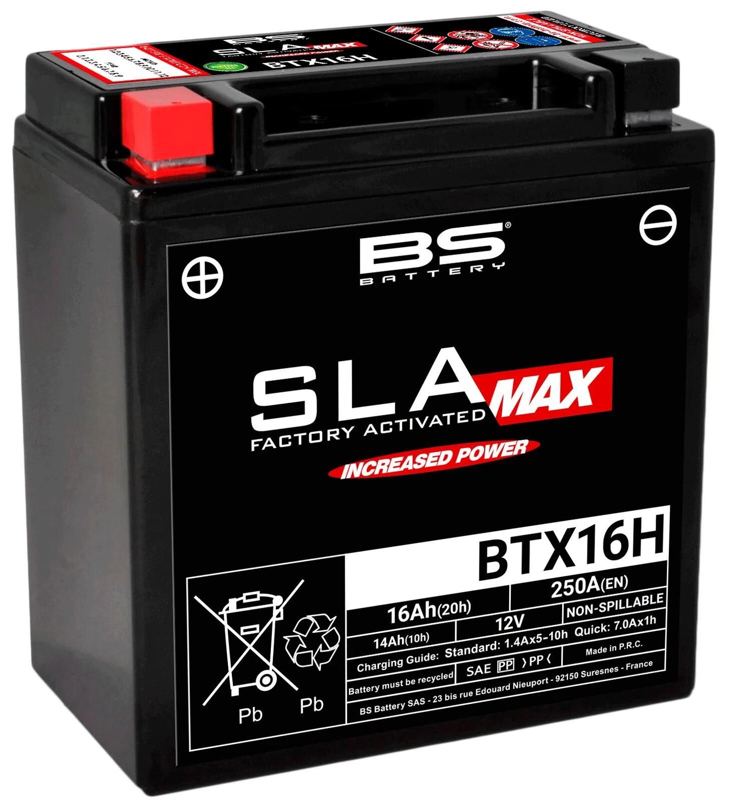 BS-Batterie Batterie BTX16H BS SLA-Max
