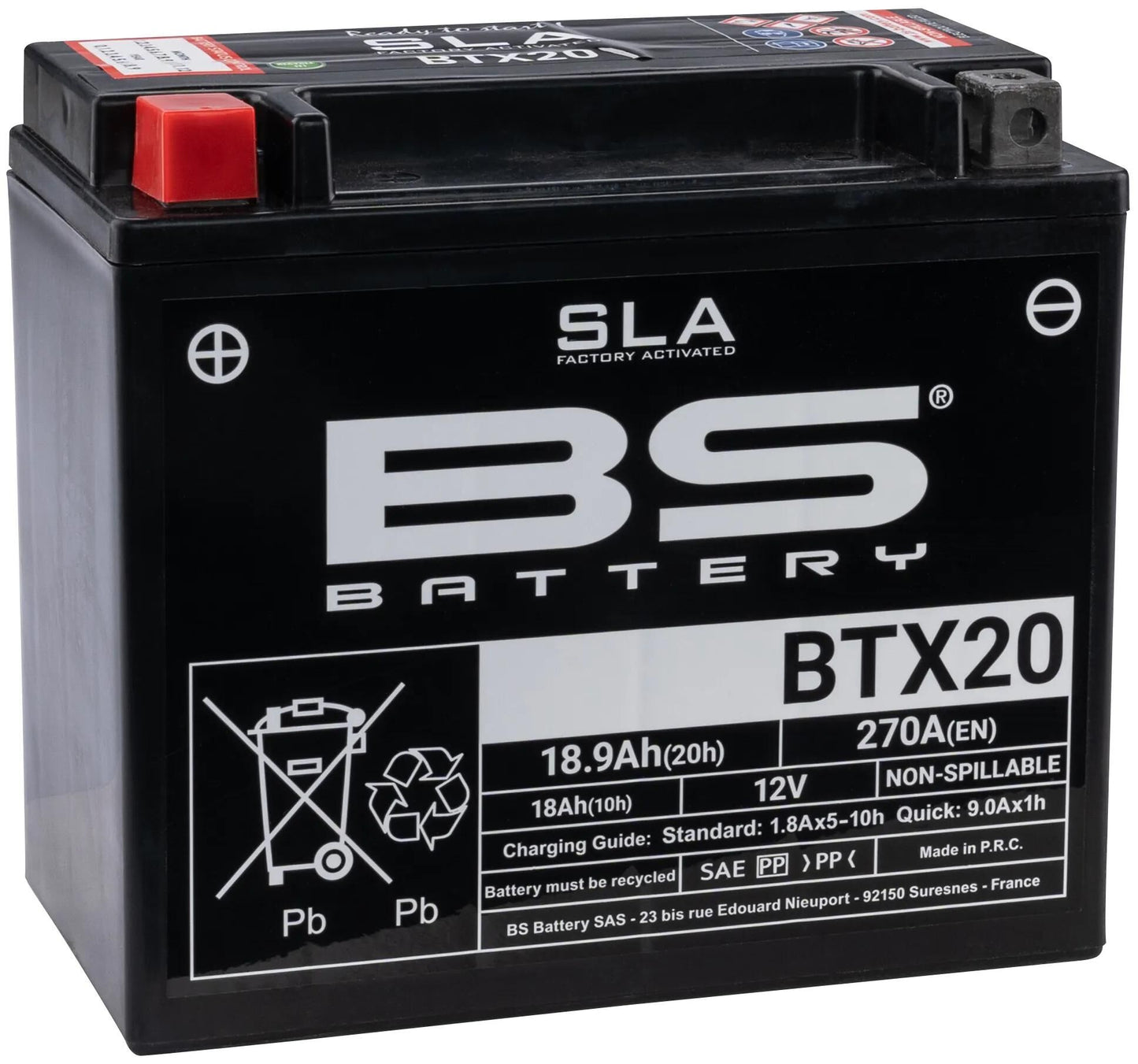 BS Batterie Batterie BTX20H BS SLA