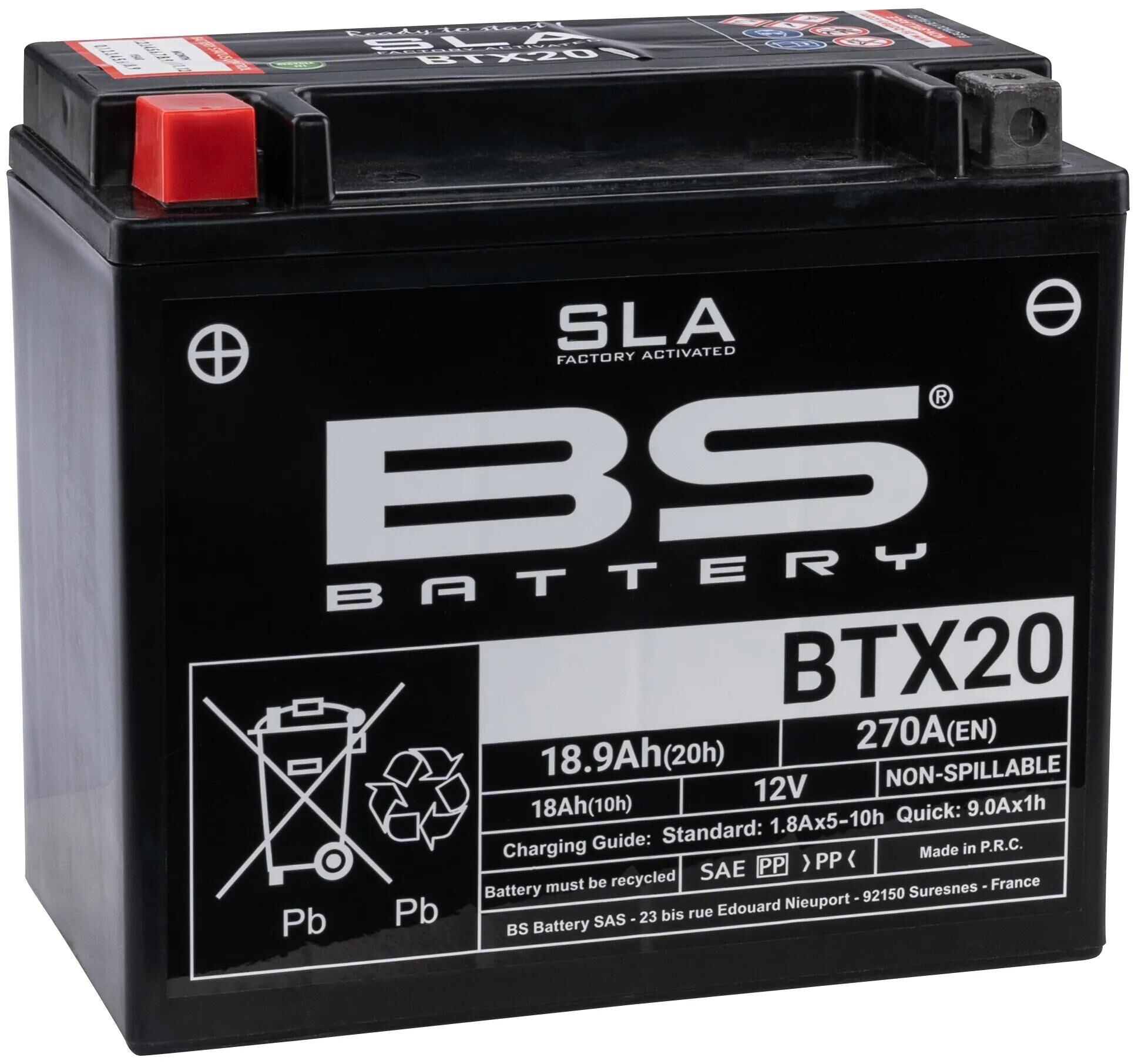 BS Batterie Batterie BTX20H BS SLA