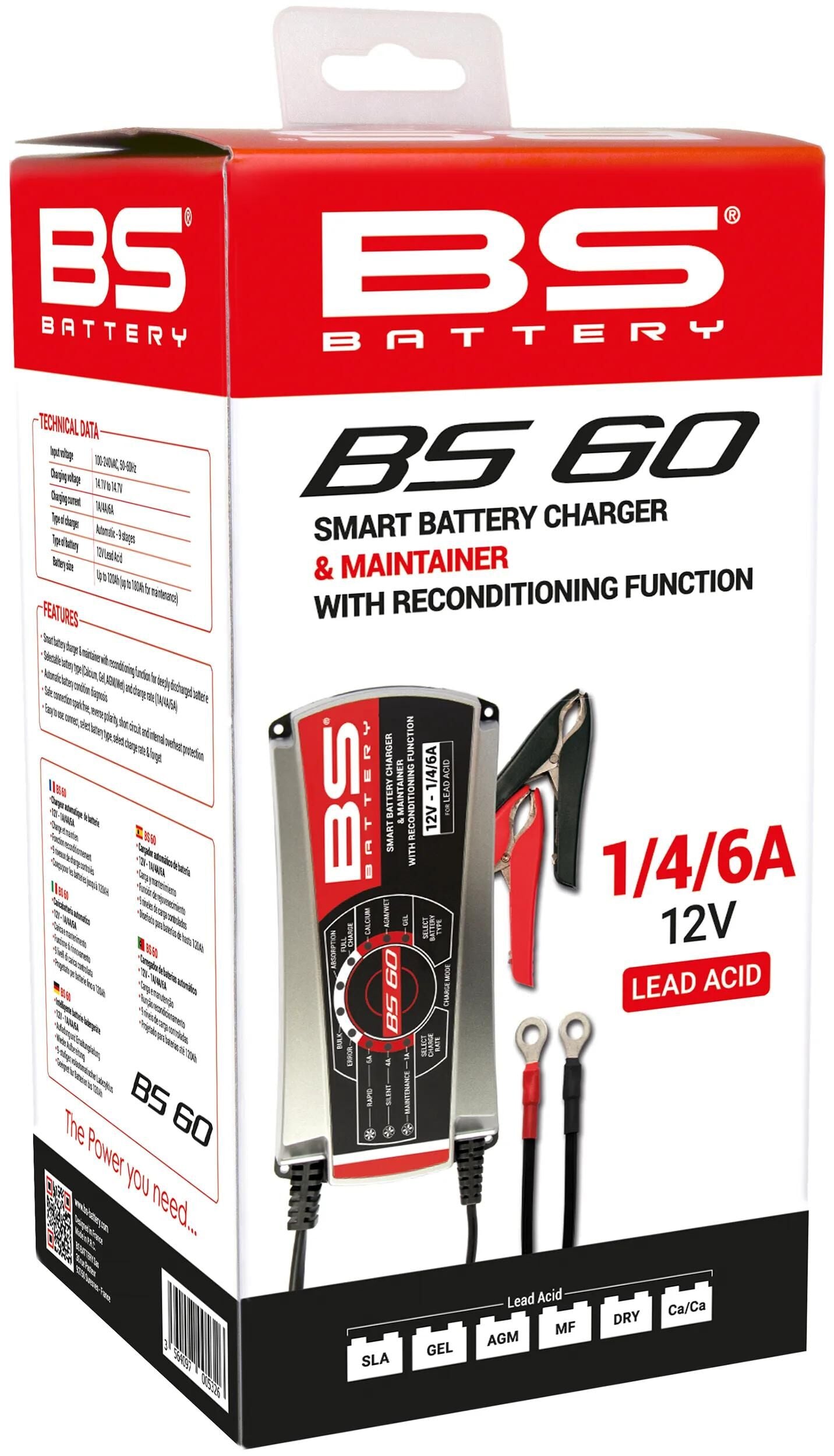 BS-Batterieladegerät BS60, BS-Ladung 1A 4A 6a