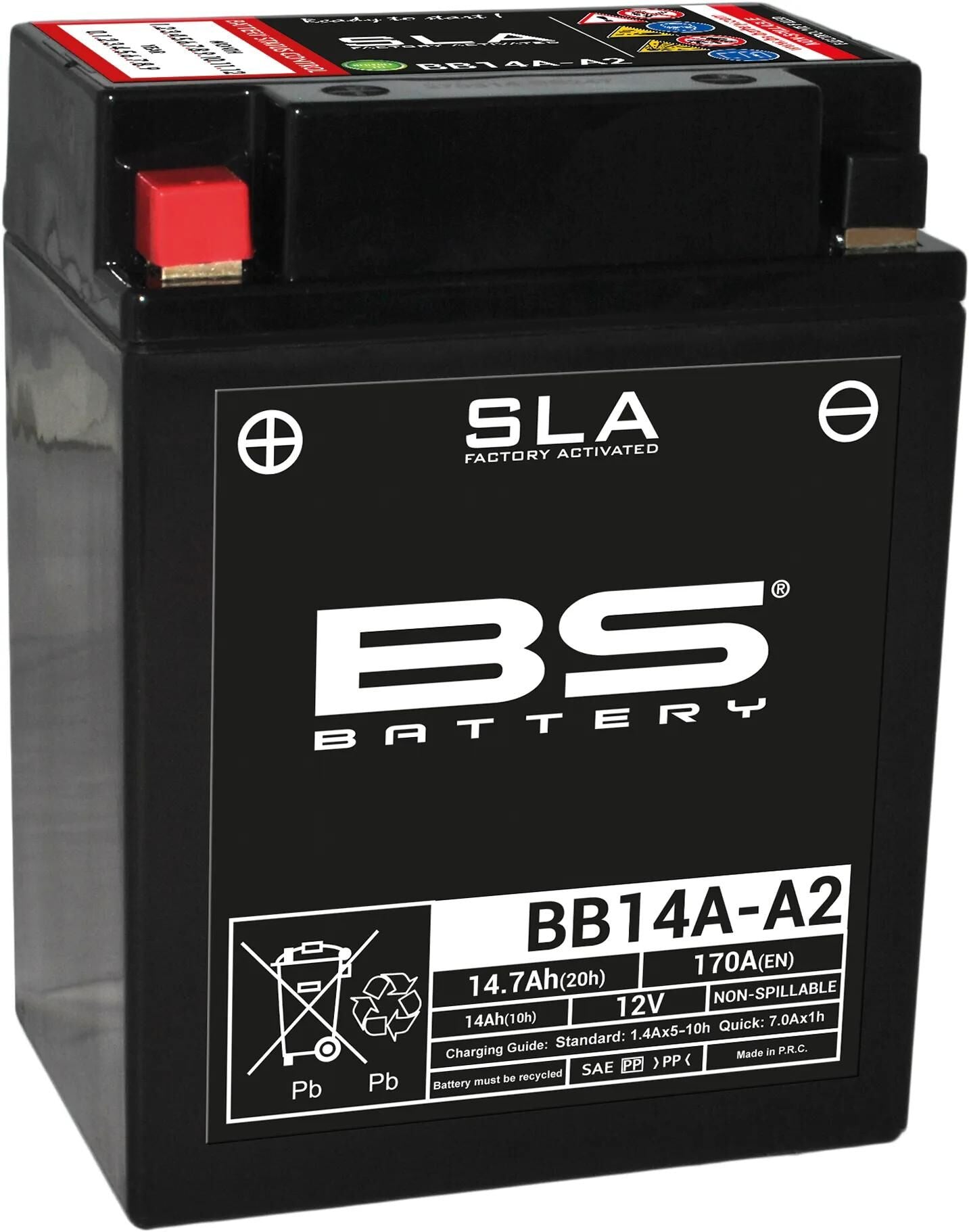 BS Batterie Batterie BB14A-A2 BS SLA