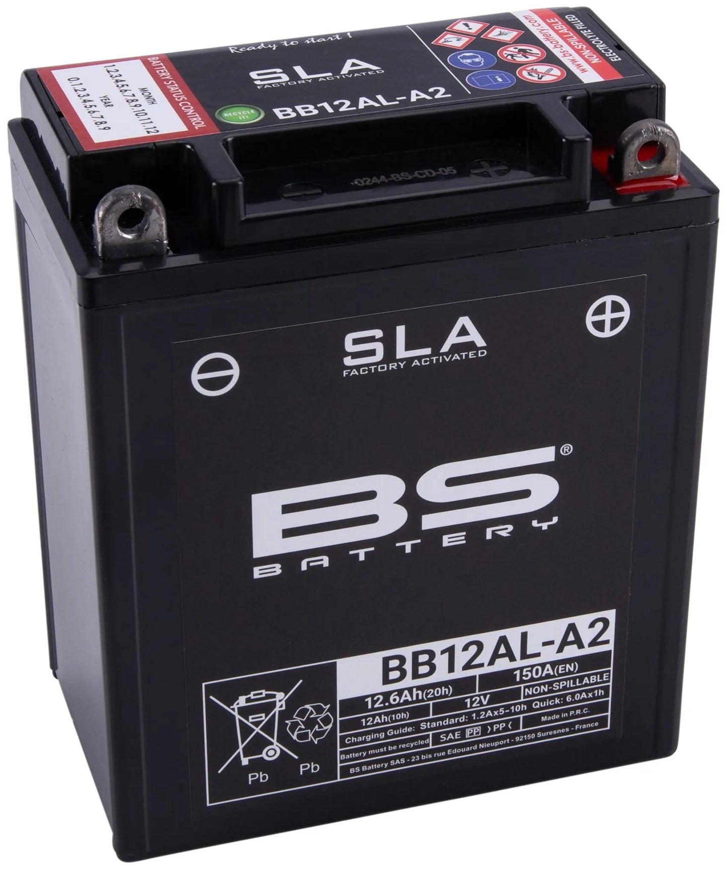 BS Batterie Batterie BB12Al-A2 BS SLA