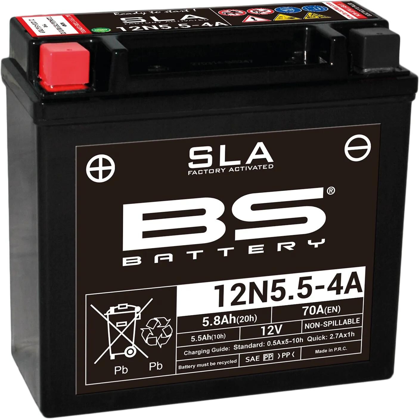 BS Batterie Batterie 12n5,5-4a 4b BS SLA