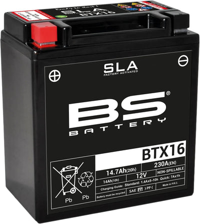BS Batterie Batterie BTX16 BS SLA