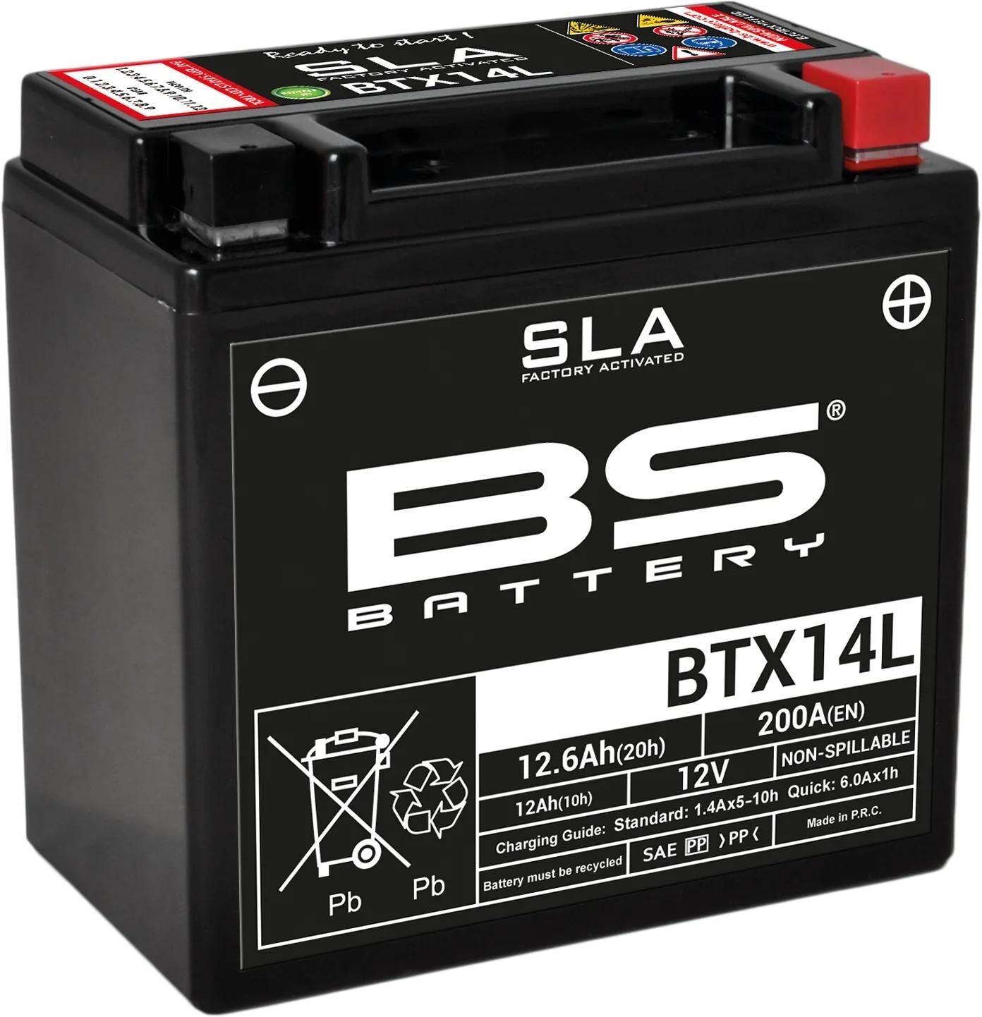 BS Batterie Batterie BTX14L BS SLA