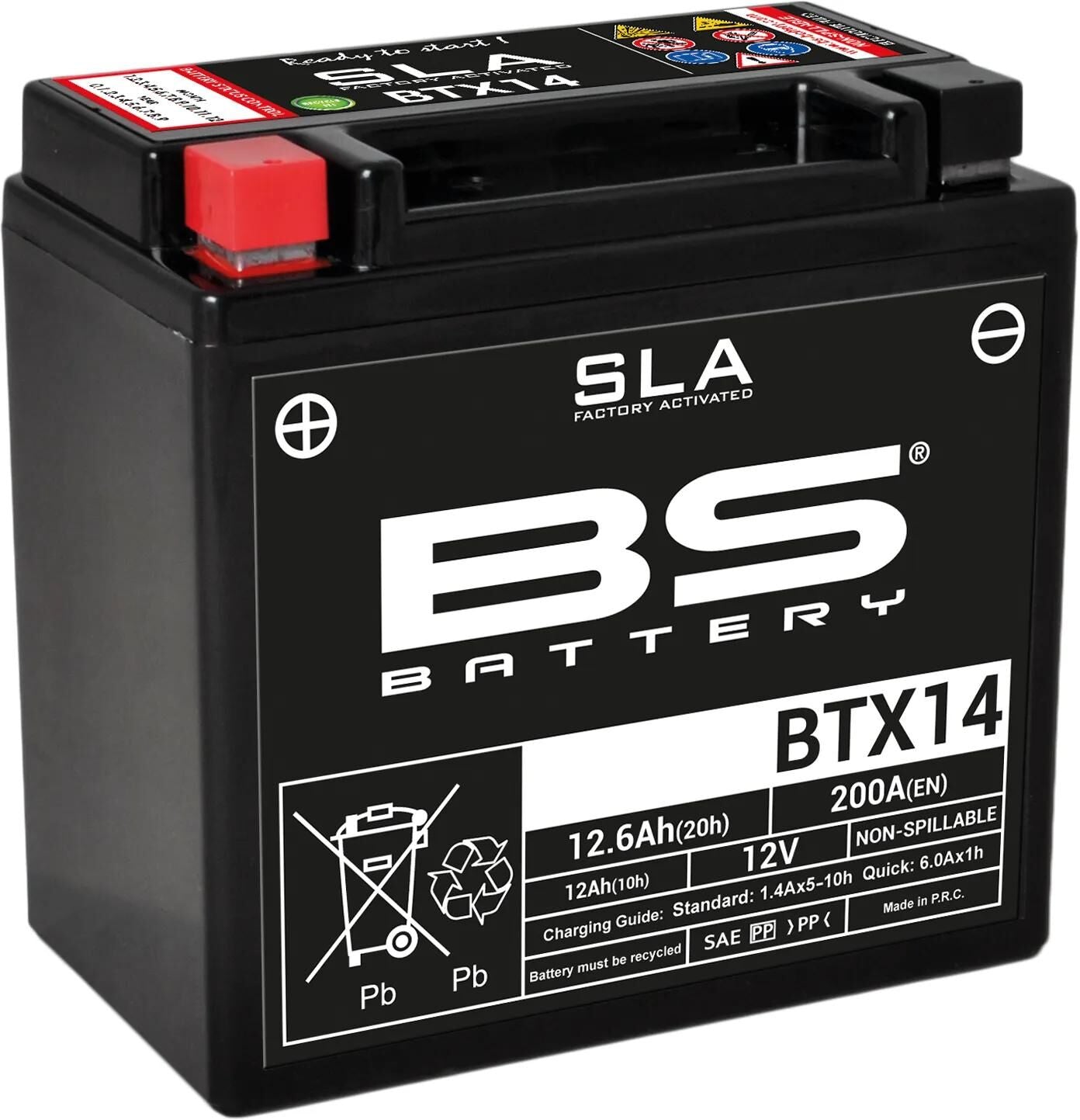 BS Batterie Batterie BTX14 BS SLA