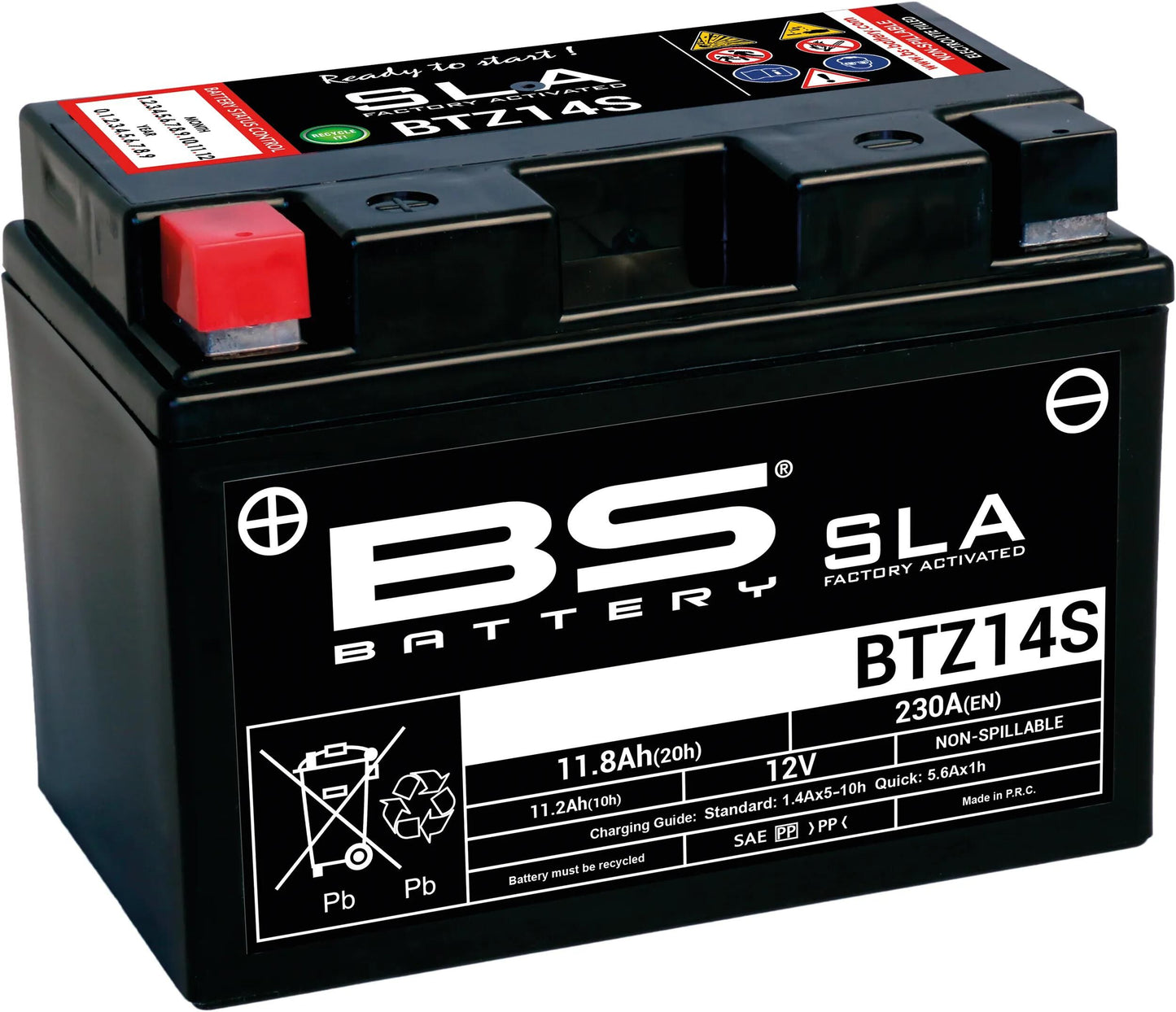 BS -Batterie Batterie BTZ14S BS SLA