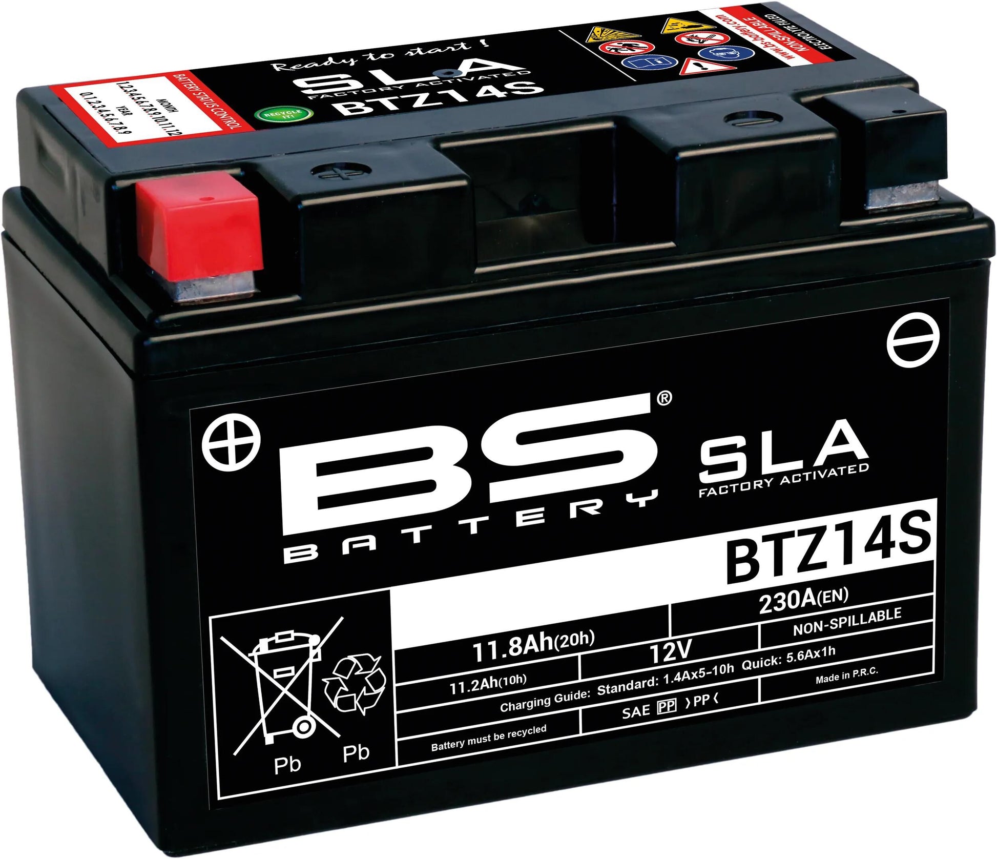 BS -Batterie Batterie BTZ14S BS SLA