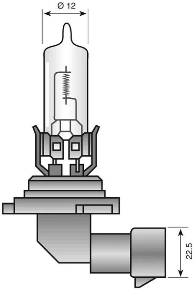 Spahn -Scheinwerferbirne 12V 65W HB3 P20D