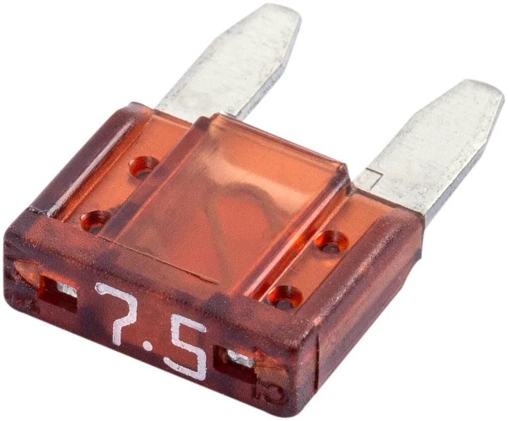 Spahn Mini-Sicherung, Bananenstecker, Flachverschluss, 7,5 A, Form F Mini
